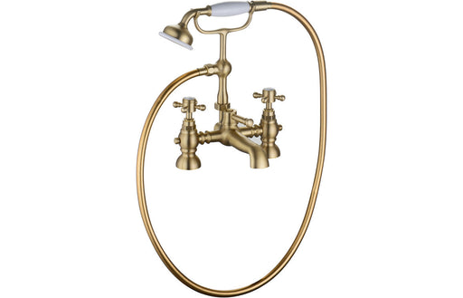 Foxhole Bath/Shower Mixer & Shower Kit - Brushed Brass -
