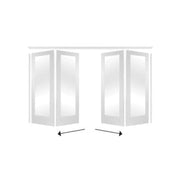 White Freefold Room Divider (2 Door System) - All Sizes - Hardware > Building Materials > Doors