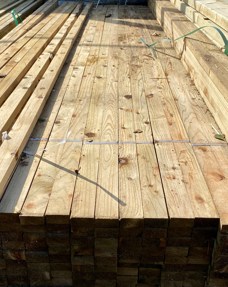 🆑 Clearance Sale 🆑 BULK BUY - Pack Of 50 x Treated Roofing Batten 50 x 25 x 3600mm (2x1 timber)💥£160💥 - Hardware > Building Materials > Roofing Treated Roofing Batten
