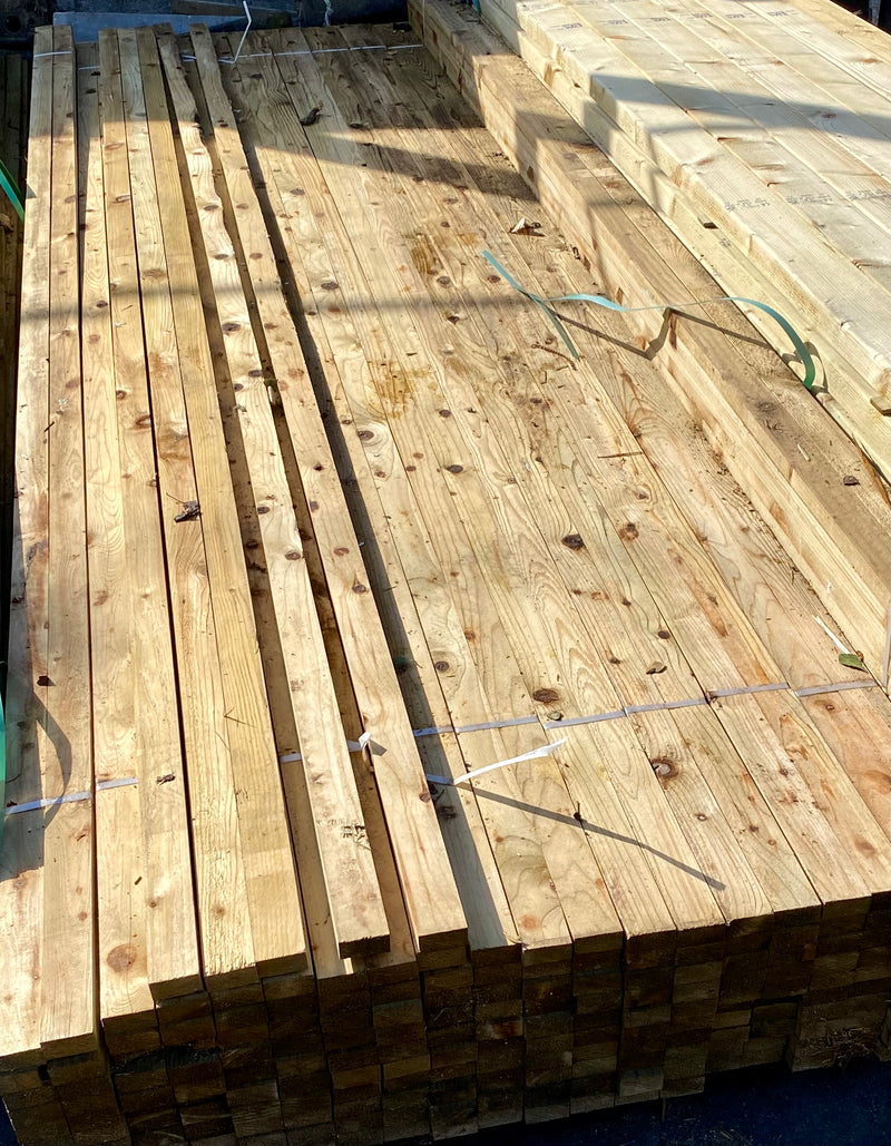 🆑 Clearance Sale 🆑 BULK BUY - Pack Of 50 x Treated Roofing Batten 50 x 25 x 3600mm (2x1 timber)💥£160💥 - Hardware > Building Materials > Roofing Treated Roofing Batten