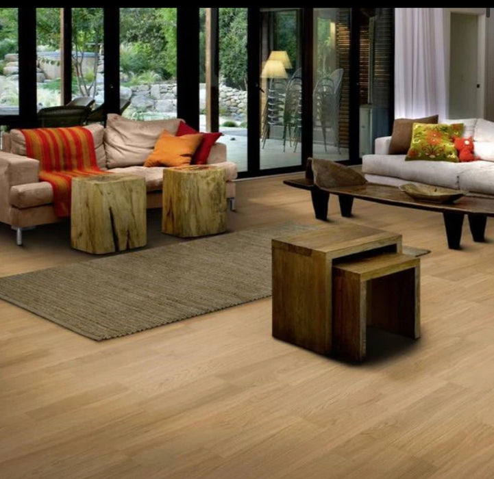 SOLID WOOD FLOORING JUST 🎈£19.41 per sqm🎈 7MM 1225 X 193 KAHRS FLOORING LIFE PURE OAK 2-STRIP LTCLRW3003-193 FSC 2.832M2 PER PACK 💥Clearance Warehouse💥