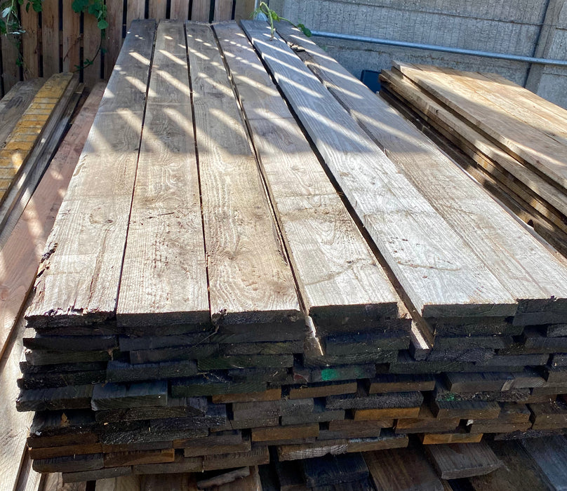 🆑 Clearance Sale 🆑 Heat Treated Larch Rustic Planks 2.4m - 3m Long & 100-150mm Wide (4x1, 5x1, 6x1) 💥£3.50 Each Any Length💥