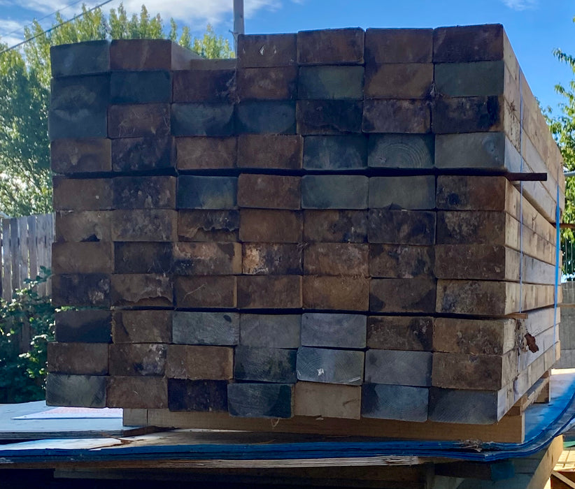🆑 Clearance Sale 🆑 Job Lot of 30 x Reclaimed 6x3 Timber Joist Posts @ 2.4m Approx - Great Condition Used Sleepers, Fence Posts, Joists, Decking 💥£150💥