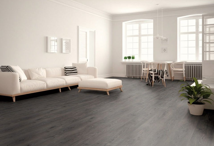 Krono Swiss Liberty Laminate Flooring - Natural Oak Coal 2.131M2 Per Pack - Just £20 Per Pack To Clear - CLEARANCE FLOORING