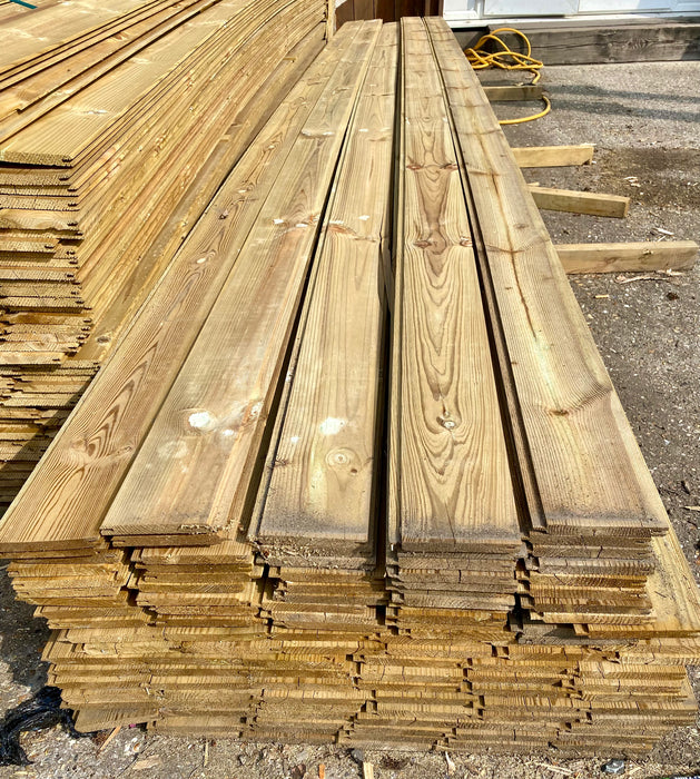 🎈End Of Line Clearance Sale🎈Pressure Treated TGV Cladding - 120mm x 12mm-  4.8m - £7 per length Inc vat