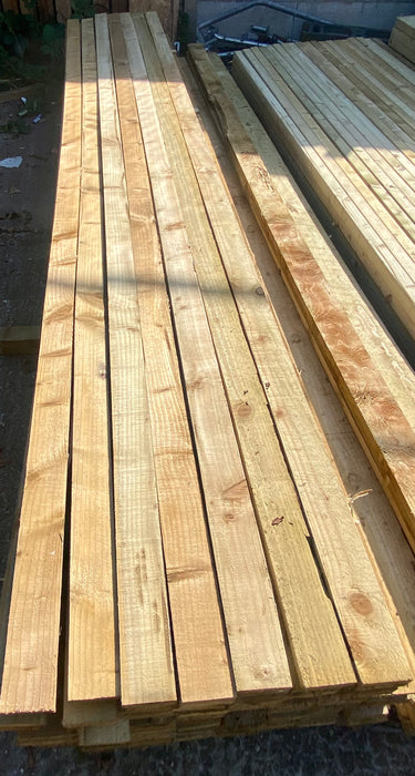 🆑 Clearance Sale 🆑 BULK BUY - Pack Of 50 x Sawn Treated Timber 75x19mm (3x1) 3.6m 💥£160💥