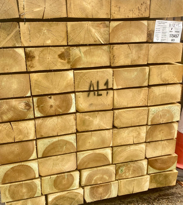 🎈Summer Sale🎈 UC3 Treated Garden Sleepers 195 x 95 x 2400mm - £22.50 Each Inc Vat