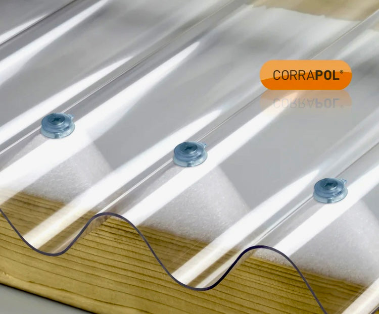 🆑 Clearance Sale 🆑 Corrapol-PVC Corrugated DIY Grade Roofing Sheet EXTRA WIDE 950mm - 3m Long - £25 Each - Hardware > Building Materials > Roofing
