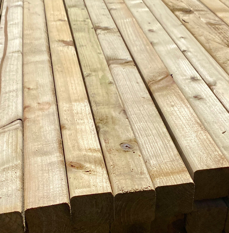 C24 Structural Grade Treated Timber 50 x 47 x 3600mm (2x2) £5 Each - Hardware > Building Materials > Lumber & Sheet Stock C24 Structural Grade Treated Timber