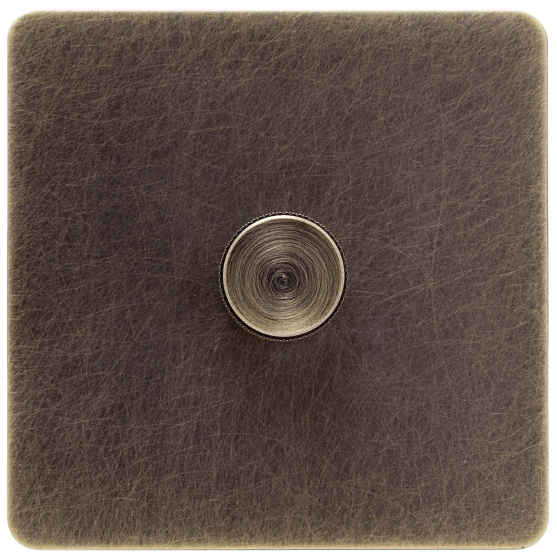 Caradok Screwless Antique Brass Dimmer Switch - 1 Gang - The Georgian - Caradok - Georgian - Antique Brass