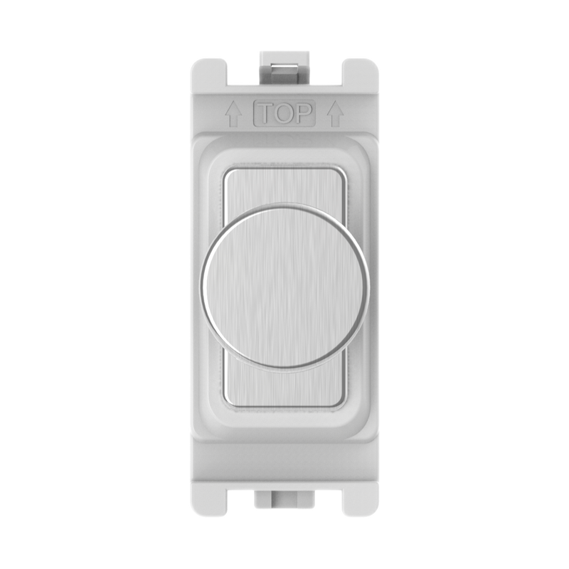 Caradok Grid Dimmer Module LED Brushed Chrome - Caradok - The Curve - Brushed Steel