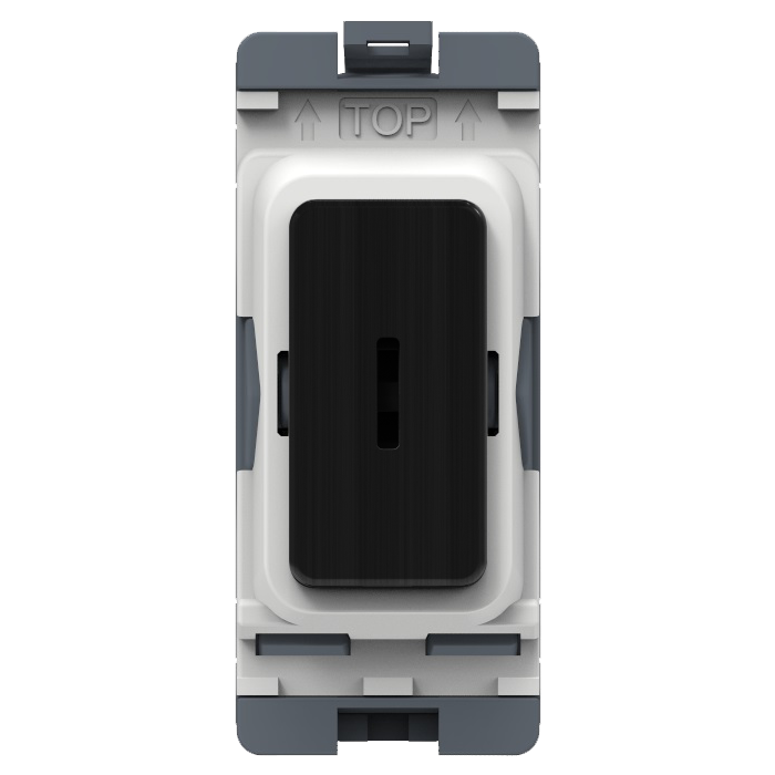 Caradok 20A 2Way SP Key Switch Matt Black - Caradok - The Curve - Matt Black