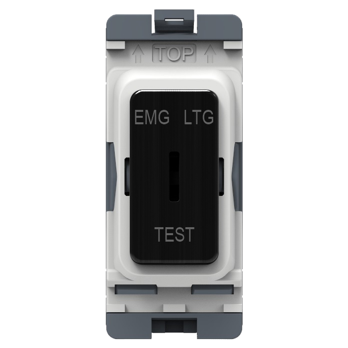 Caradok 20A 2Way SP Key Switch (EMG LTG TEST) Matt Black - Caradok - The Curve - Matt Black