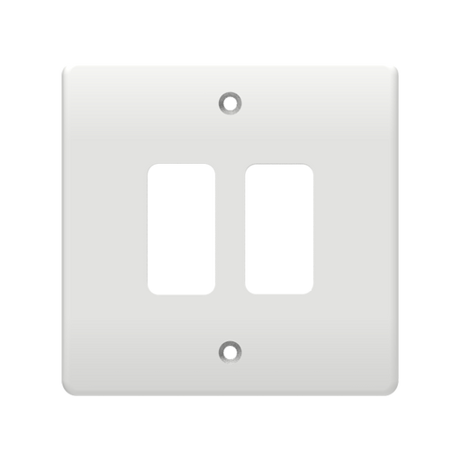 Caradok 2G Front Grid Plate White Moulded - Caradok - The Classics - White Plastic