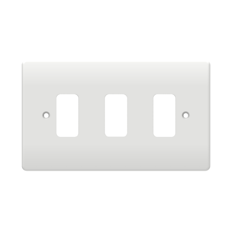 Caradok 3G Front Grid Plate White Moulded - Caradok - The Classics - White Plastic