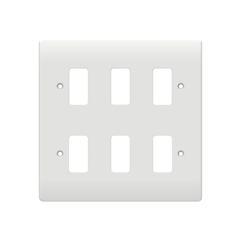 Caradok 6G Front Grid Plate White Moulded - Caradok - The Classics - White Plastic