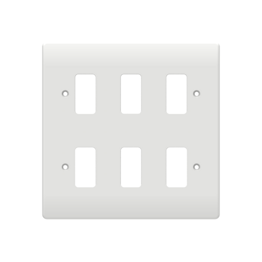 Caradok 6G Front Grid Plate White Moulded - Caradok - The Classics - White Plastic