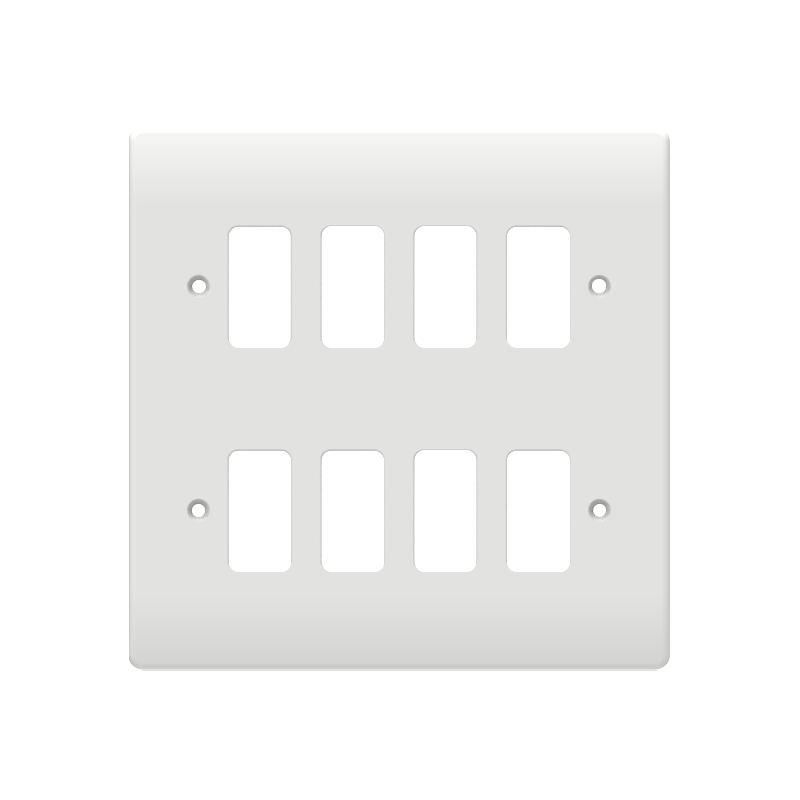 Caradok 8G Front Grid Plate White Moulded - Caradok - The Classics - White Plastic