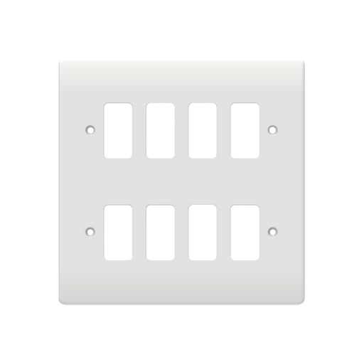Caradok 8G Front Grid Plate White Moulded - Caradok - The Classics - White Plastic