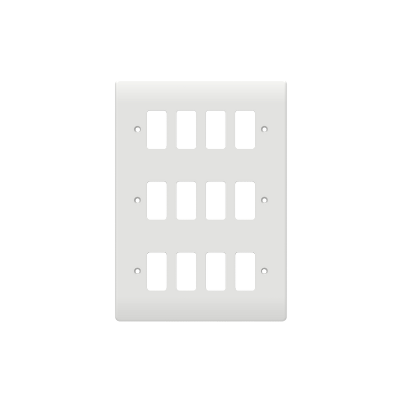 Caradok 12G Front Grid Plate White Moulded - Caradok - The Classics - White Plastic