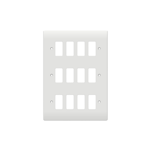 Caradok 12G Front Grid Plate White Moulded - Caradok - The Classics - White Plastic