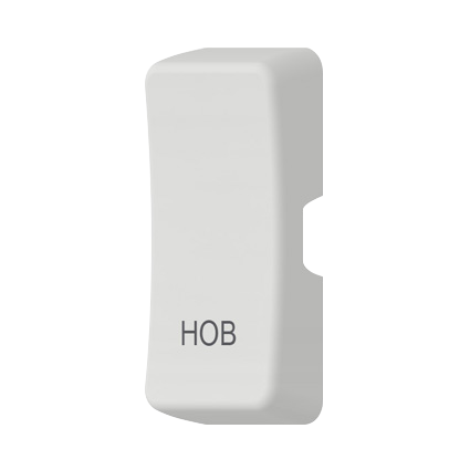 Caradok Switch Cover marked "HOB" White Moulded - Caradok - The Classics - White Plastic
