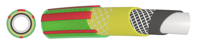 Premium Garden Hose 6-Layer 1/2" Pipe Green - Home & Garden > Lawn & Garden Garden watering