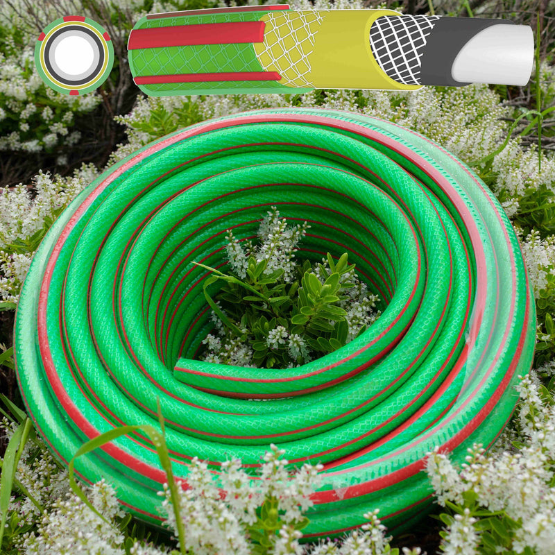 Premium Garden Hose Set Green - Home & Garden > Lawn & Garden Garden watering
