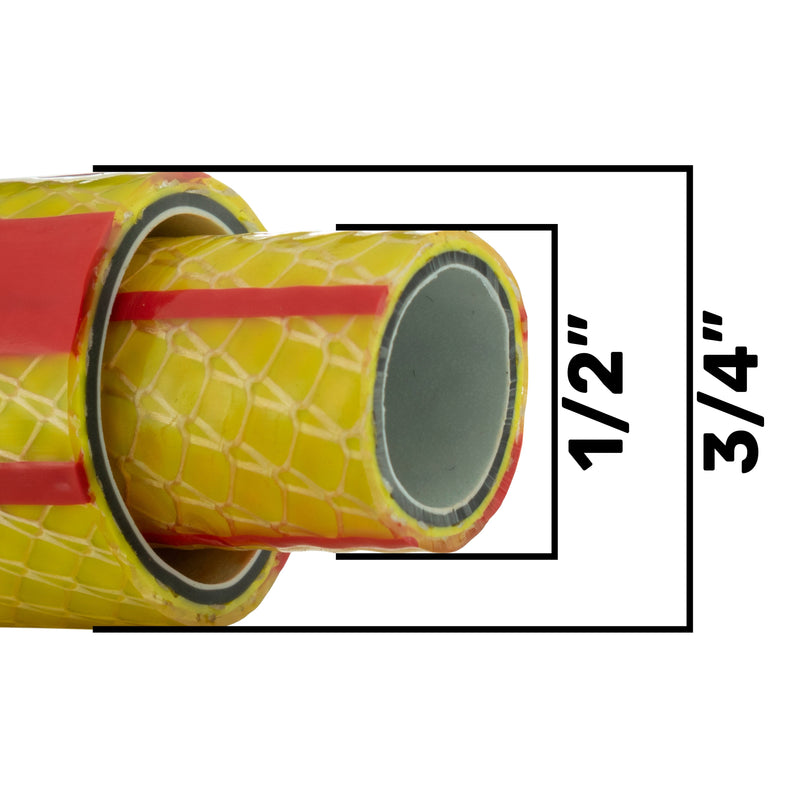 Premium Gold Garden Hose 6-Layer 3/4" Pipe - Home & Garden > Lawn & Garden Garden watering