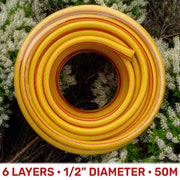 Premium Garden Hose Set Yellow - Home & Garden > Lawn & Garden Garden watering