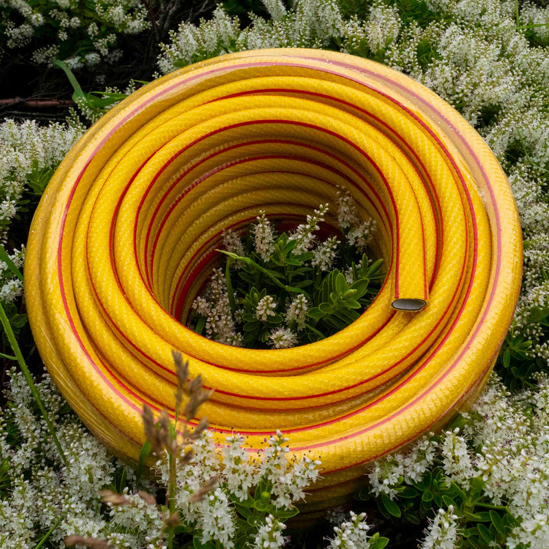 Premium Garden Hose 6-Layer 1/2" Pipe Yellow - Home & Garden > Lawn & Garden Garden watering