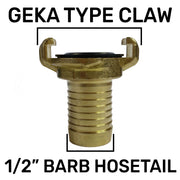 15mm Brass Wall Flange Kit with Lever Valve + Geka 13mm Barbed Set - Home & Garden > Lawn & Garden Garden watering