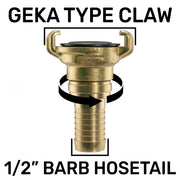 Claw Brass - Swivel 1/2" Hose - Home & Garden > Lawn & Garden > Watering & Irrigation > Garden Hose Fittings & Valves Tech Hose & Fittings