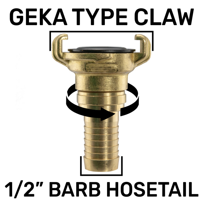 Claw Brass - Swivel 1/2" Hose - Home & Garden > Lawn & Garden > Watering & Irrigation > Garden Hose Fittings & Valves Tech Hose & Fittings