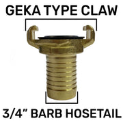 15mm Brass Wall Flange Kit with Lever Valve + Geka 19mm Barbed Set - Home & Garden > Lawn & Garden Garden watering