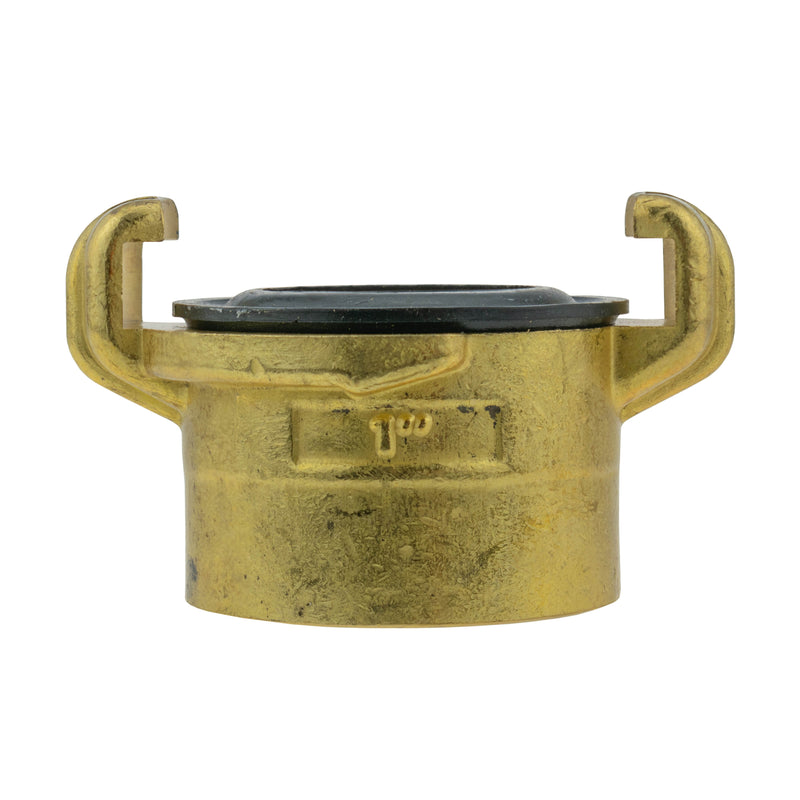 Wall Flange Kit 25mm MDPE + Brass Bib Tap with Geka Claw Outlet - Home & Garden > Lawn & Garden Tech Hose & Fittings