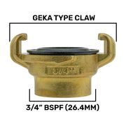 Wall Flange Kit 25mm MDPE + Valve + Geka - Home & Garden > Lawn & Garden Tech Hose & Fittings