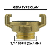 Wall Flange Kit 25mm MDPE + Bib Valve + Geka - Home & Garden > Lawn & Garden Tech Hose & Fittings