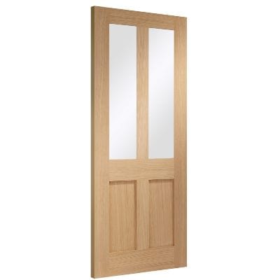 Malton Shaker Internal Oak Door with Clear Glass - All Sizes -