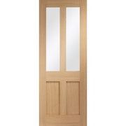 Malton Shaker Internal Oak Door with Clear Glass - All Sizes -