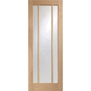 Worcester Unfinished 3 Light Internal Oak Door with Clear Glass -
