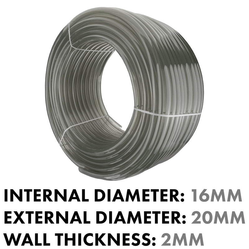 Grey Semi-Transparent PVC Pipe 16mm*20mm - Hardware > Plumbing > Plumbing Pipes