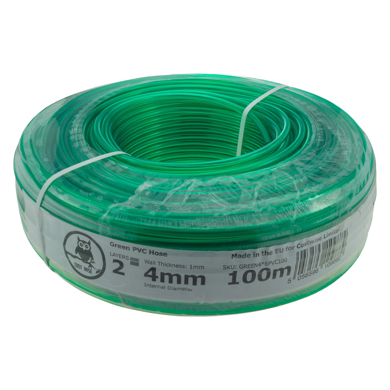 Green Semi-Transparent PVC Pipe 4mm*6mm - Hardware > Plumbing > Plumbing Pipes