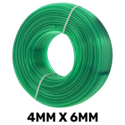 Green Semi-Transparent PVC Pipe 4mm*6mm - Hardware > Plumbing > Plumbing Pipes