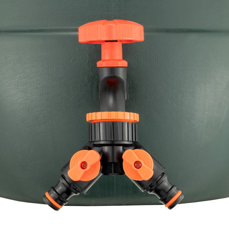 Water Butts Kit 3/4" PP Black Tap and Tap Splitter - Home & Garden > Lawn & Garden Tech Hose & Fittings