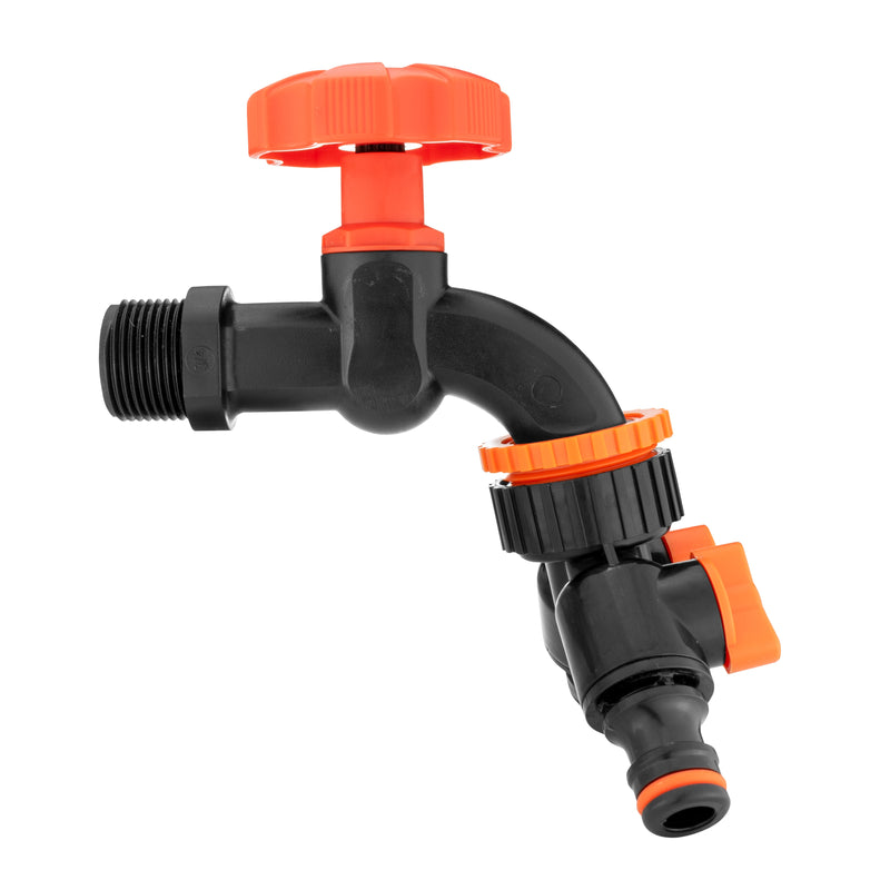 Water Butts Kit 3/4" PP Black Tap and Tap Splitter and Drill Bit - Home & Garden > Lawn & Garden Tech Hose & Fittings