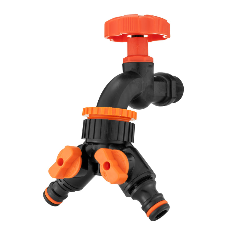 Water Butts Kit 3/4" PP Black Tap and Tap Splitter and Drill Bit - Home & Garden > Lawn & Garden Tech Hose & Fittings