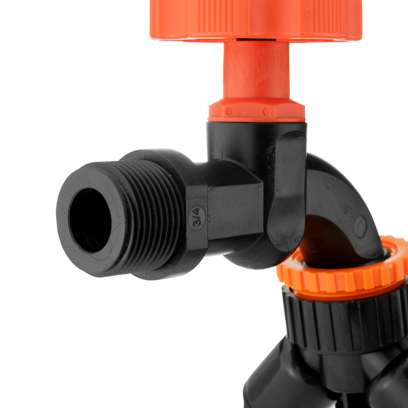 Water Butts Kit 3/4" PP Black Tap and Tap Splitter - Home & Garden > Lawn & Garden Tech Hose & Fittings