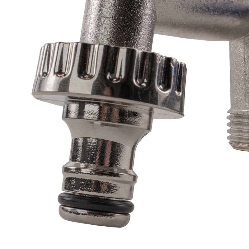 Water Butts Kit 1/2" With Double Tap and Drill Bit - Home & Garden > Lawn & Garden Tech Hose & Fittings