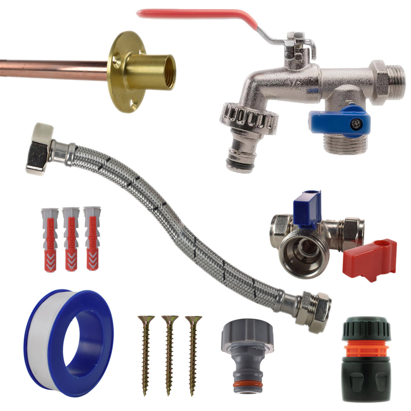 Double Lever Tap STANDARD Connection Kit - Garden watering